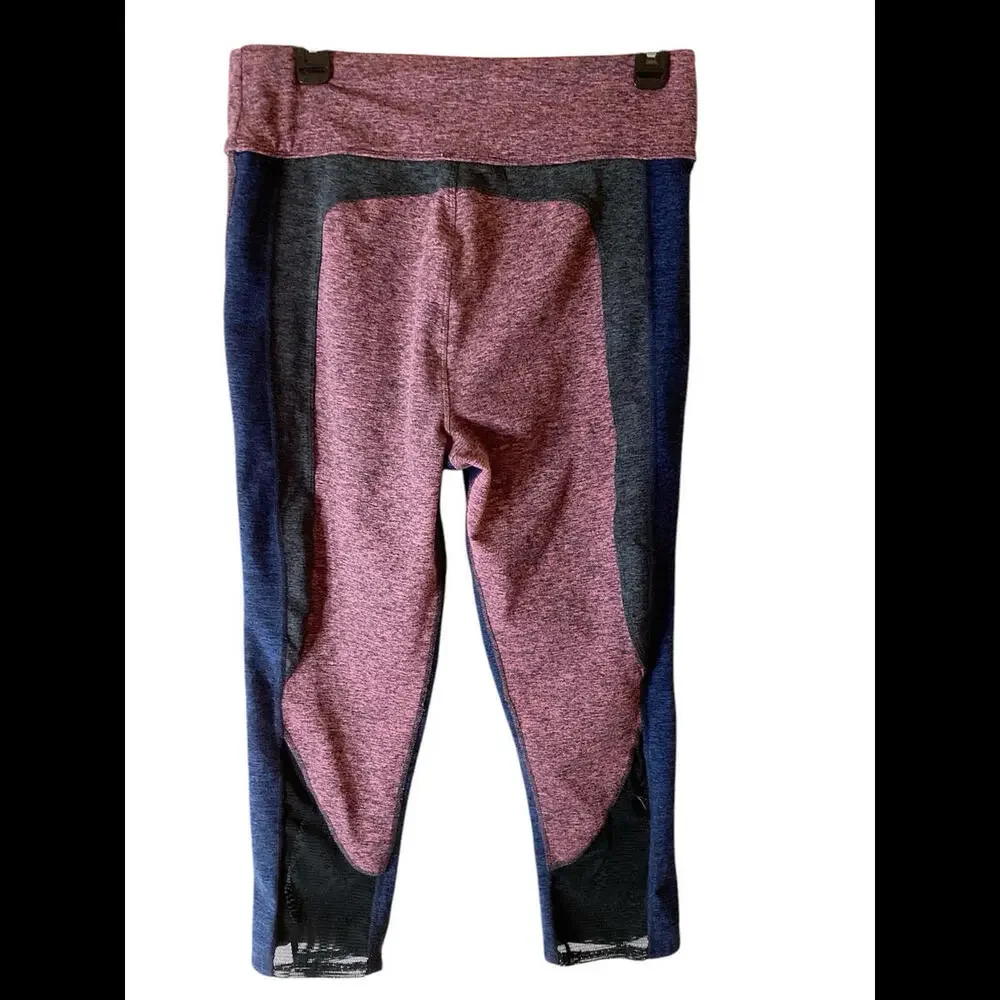 Free People Movement Color Block Crop Leggings‎ Large